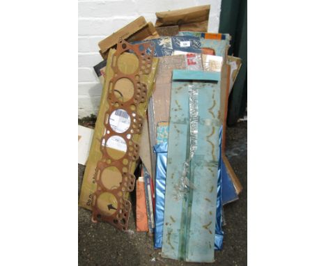 A stock of vintage and later head gaskets. 