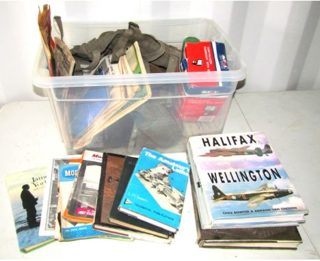 Model Engineer magazines, various books, flood light, and sundries.