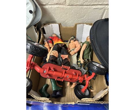 Box of various Action Man toys