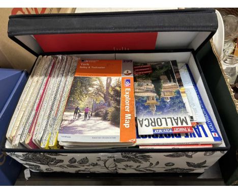 Box of Ordnance Survey and other maps