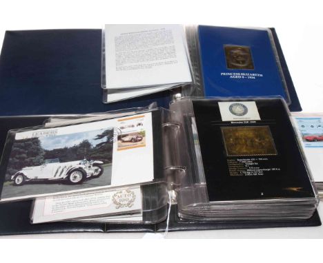 Postal Administration of Zambia - Auto 100, 23 of 25 World's Greatest Classic Cars Gold Stamp Collection and limited edition 