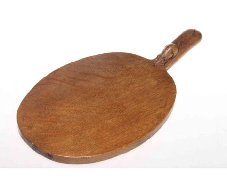 Robert Thompson of Kilburn 'Mouseman' oval cheese board.