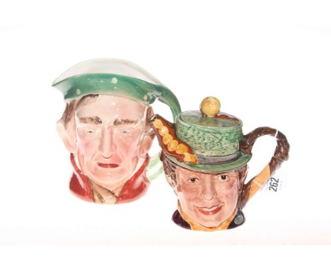 Beswick Scrooge character jug and Sam Weller teapot (2).