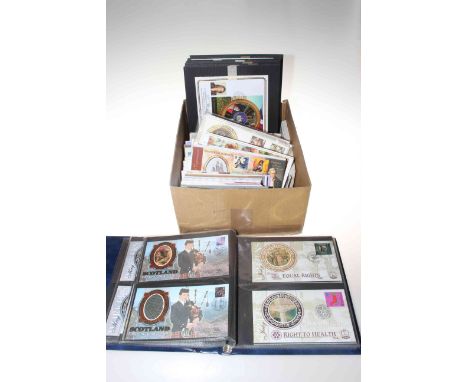 Large collection of Benham first day covers 1980's to 2000's, loose and in an album.