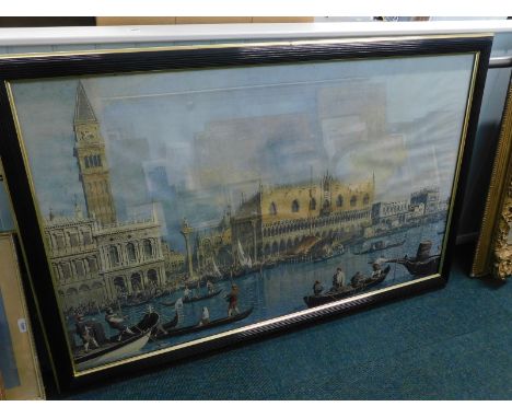 •After Canaletto. Venice, print, 78cm x 138cm.