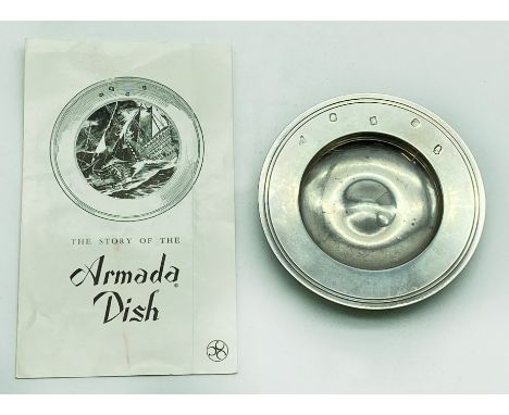 HALLMARKED SILVER ARMADA DISH