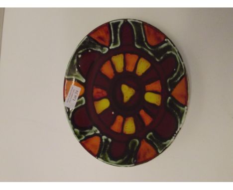 Poole pottery cabinet plate - Pamela Bevens 1970-72