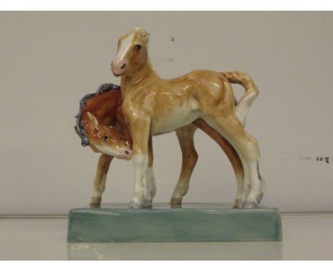 Royal Worcester foals modelled by Doris Lindner 3152 14cm high