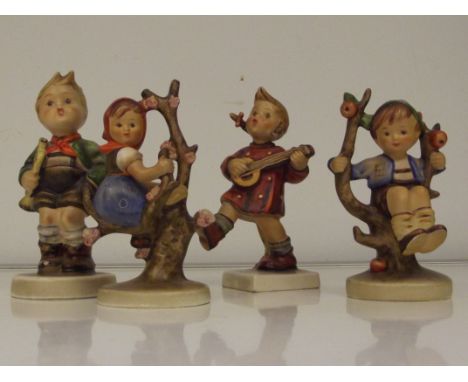 Four West German Goebel figures dated 1957 . Tallest 13cm