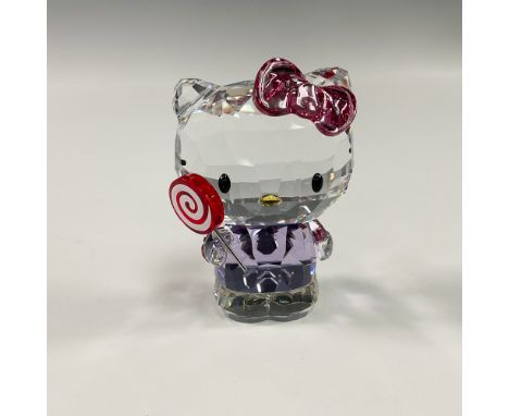 A charming collaboration between Swarovski and Sanrio, this Hello Kitty crystal figurine captures the beloved character in a 