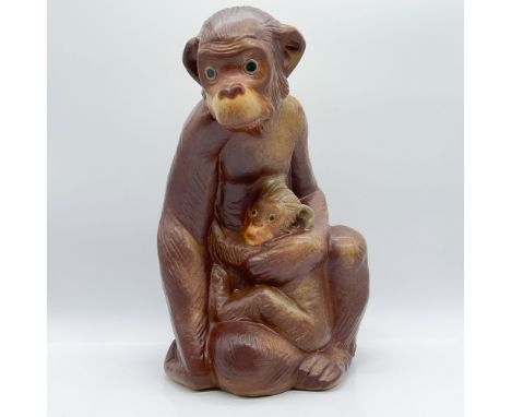 A charming Lladro porcelain figurine titled Monkey, item number 1002000. Designed with intricate detailing, this piece featur