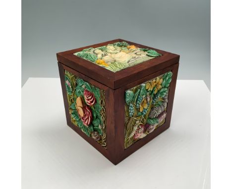 A finely crafted Picturesque wooden box from the Byron's Secret Garden series, titled "Love's Labours," Premiere Edition. Thi