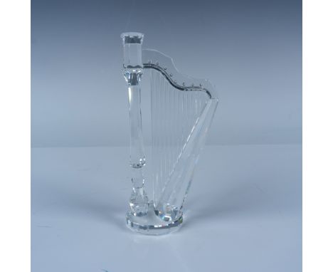This exquisite Swarovski crystal harp is a retired piece from the "Crystal Melodies" collection. Crafted entirely from clear 