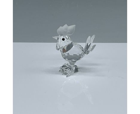 This exquisite retired Swarovski crystal mini cockerel/rooster is a charming addition to the “Barnyard Friends” collection, r