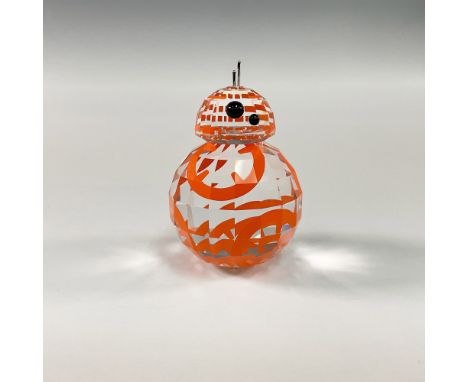 This limited edition Swarovski crystal figurine features the iconic BB-8 from Disney's Star Wars series. The figure is crafte