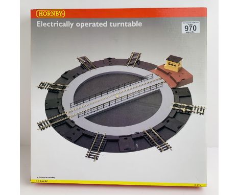 Hornby OO Gauge R070 'Electrically Operated Turntable' - New in Box. P&amp;P Group 3 (£25+VAT for the first lot and £5+VAT fo