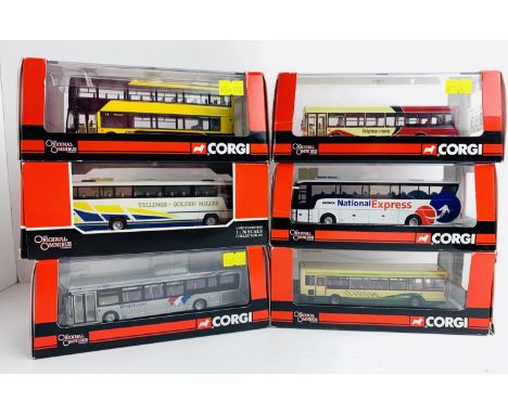 6x Corgi Omnibus 1:76 Scale Buses - To Include: OM44706, OM42514, OM43308, OM44704, OM45902. OM46002 - All Boxed. P&amp;P Gro