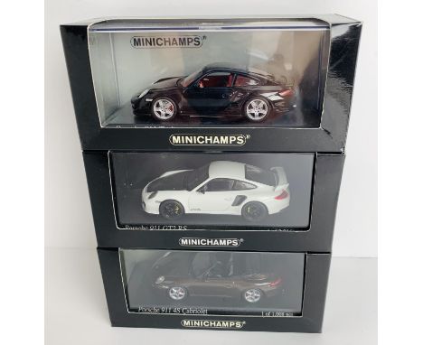 3x Minichamps 1:43 Scale Porsche 911 Models - All Boxed. P&amp;P Group 3 (£25+VAT for the first lot and £5+VAT for subsequent