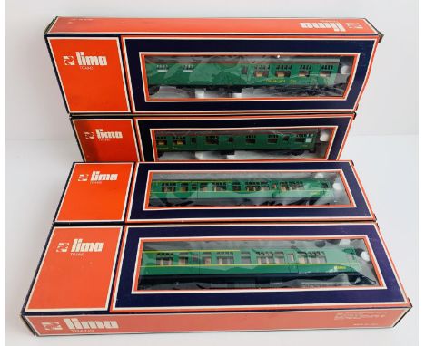 4x Lima OO Gauge Southern Green Passenger Coaches - All Boxed. P&amp;P Group 2 (£18+VAT for the first lot and £2+VAT for subs