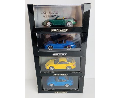 4x Minichamps 1:43 Scale Porsche 911 Models - All Boxed. P&amp;P Group 3 (£25+VAT for the first lot and £5+VAT for subsequent