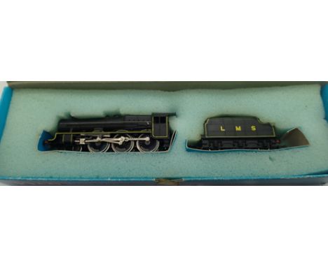Peco N gauge Jubilee locomotive and tender NL21, LMS black with name and number decals. P&P Group 1 (£14+VAT for the first lo