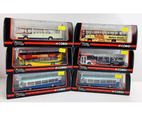 6x Corgi Omnibus 1:76 Scale Buses - To Include: OM42519, OM41219, OM46011, OM46107, OM42414B, OM42519 - All Boxed. P&amp;P Gr