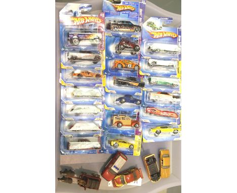 20 blister on card Hot Wheels model cars and others. P&amp;P group 3 (£25+VAT for the first lot and £5+VAT for subsequent lot