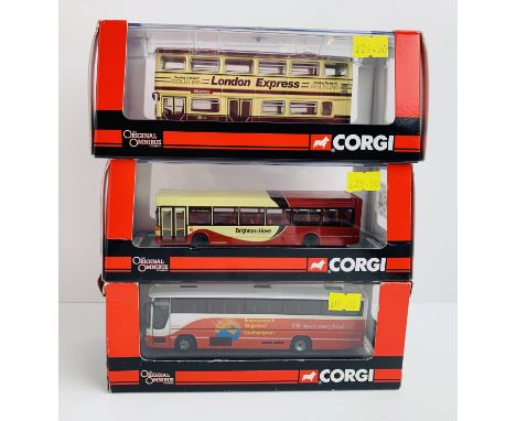 3x Corgi Omnibus 1:76 Scale Buses - To Include: OM45117, OM44706, OM43312 - All Boxed. P&amp;P Group 2 (£18+VAT for the first