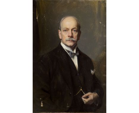 Philip Alexius de László, PRBA,  Hungarian / British 1869-1937- Portrait of Sir Frederick George Painter, half-length, wearin