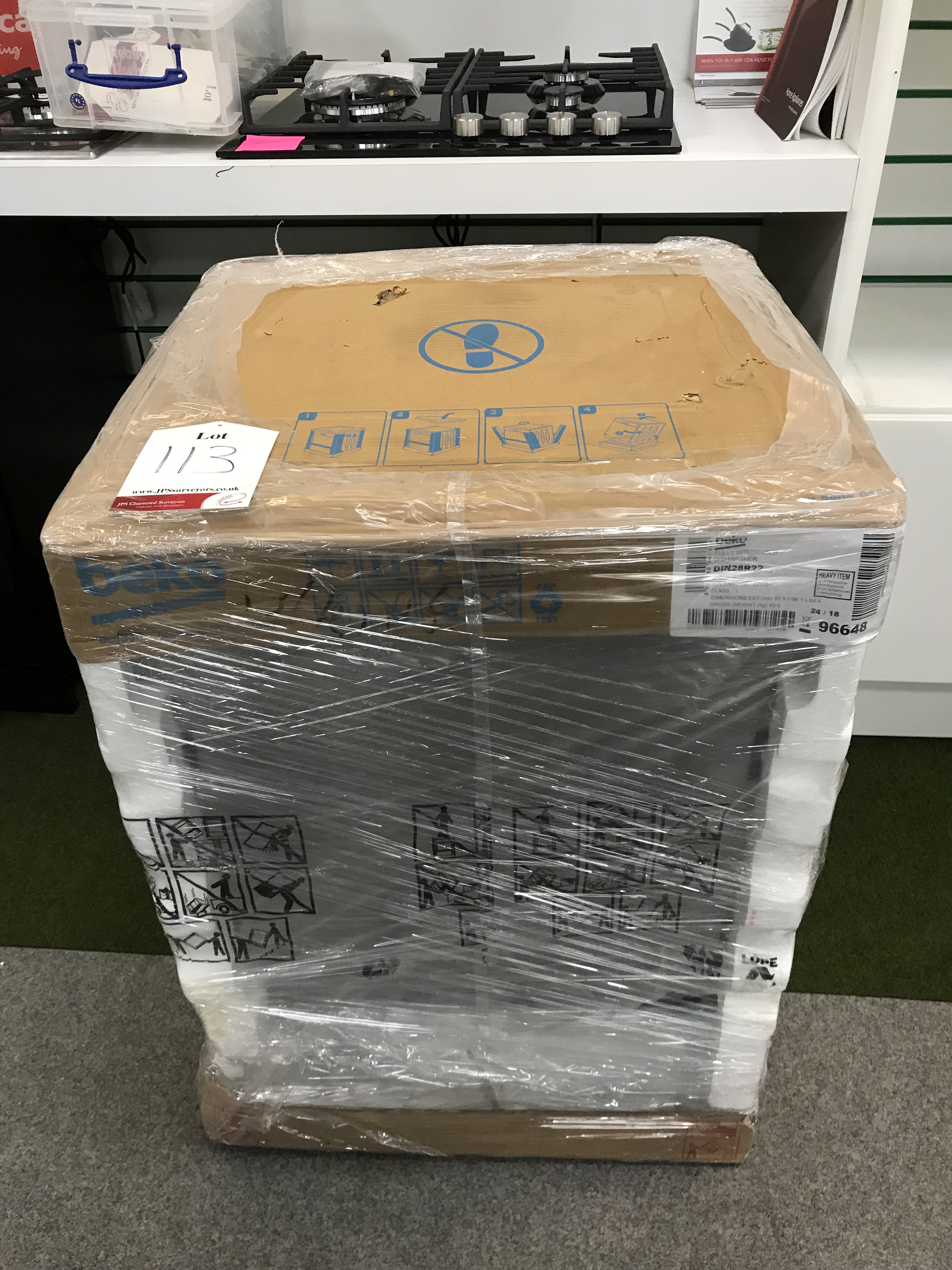 beko din28r22 fully integrated standard dishwasher