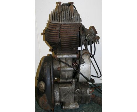 A Triumph single cylinder engine, number 15H 1127, believed Triumph Tigress.