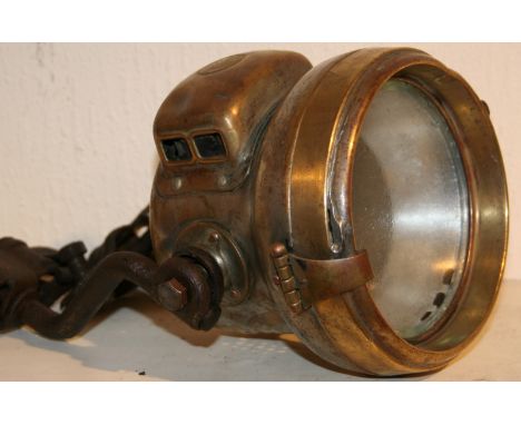 A Powell & Hammer acetylene lamp.