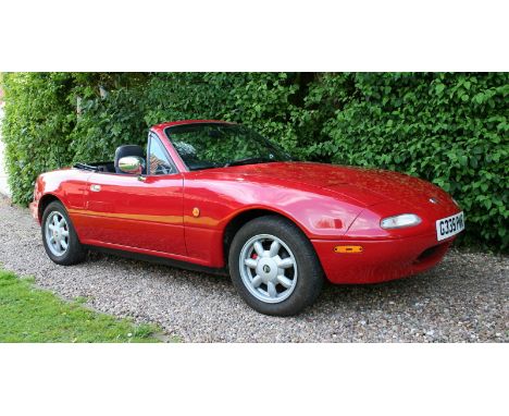 1989 Mazda Eunos 1600 cc. Registration number G 339 PWR. Chassis number NA6CE - 123603. Engine number TBA. First generation M