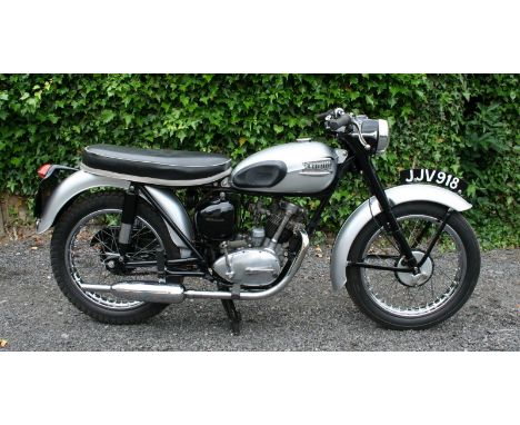 1958 Triumph Tiger Cub 200 cc. Registration number JJV 918. Frame number 39711. Engine number 39711. The T20 which was a dire