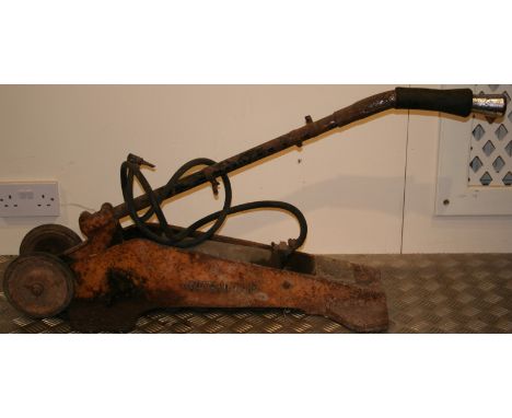 A Dunlop Trolley Compressor, serial number PU/2749, length 83 cm.