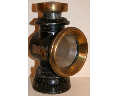 A Lucas Kings Own acetylene lamp no 143.
