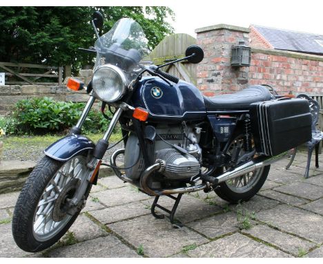 1981 BMW R80/7 800 cc Registration number GNL 4W. Frame number 6032292. Engine number 603292.  BMW's first 'R80' (nominally 8