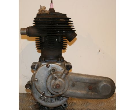 A Raleigh single cylinder 3 hp engine, number 2526.