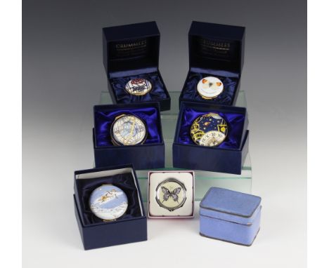 Three Royal Doulton limited edition enamel boxes, comprising: a Celestial Box, numbered 31/250, with box and certificate; a S
