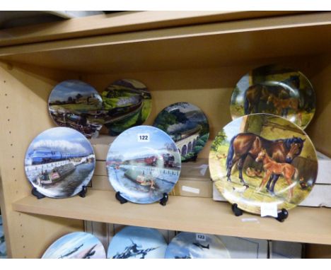 TOP SHELF OF LIMITED EDITION DAVENPORT COLLECTORS PLATES