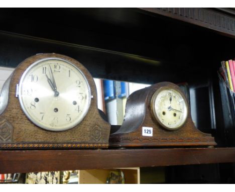 TWO 8 DAY MANTEL CLOCK