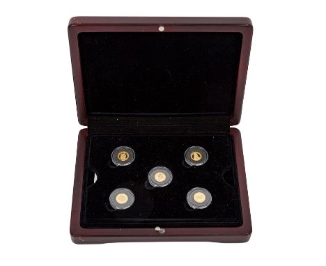 Die Top 5 als GOLDmedaillen, 5 Gold-Neuprägungen der BRD Top 5 Germanisches Museum, Markgraf v. Baden, Schiller, Eichendorff 