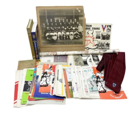 Rugby League - over thirty Hull Kingston Rovers match programmes 1950s/60s including home and away, various cup games, two 19