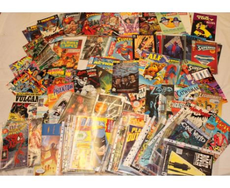 Numerous DC and Marvel comics including first collectors editions and others - Planet of the Apes, Superman, Predator, signed