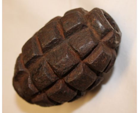 A Second War inert hand grenade 