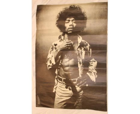 A Jimi Hendrix poster 29" x 20"