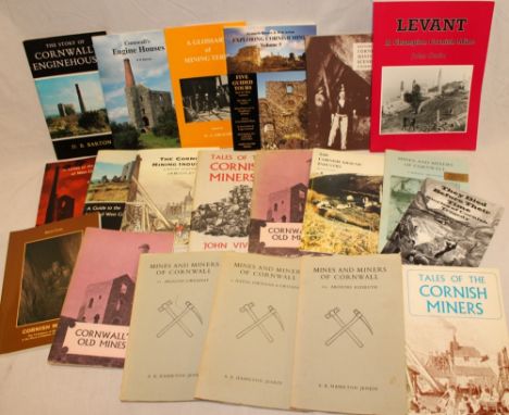 Various Cornish mining related volumes including The Cornish Arsenic Industry; Hamilton Jenkin - Mines and Miners of Cornwall