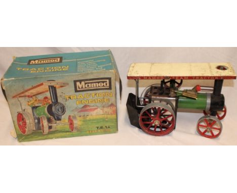 A Mamod Steam TE1A reversing traction engine in original box