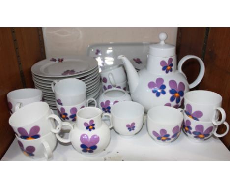 SECTION 25.  An extensive floral porcelain tea service by Heinrich, Bavaria.