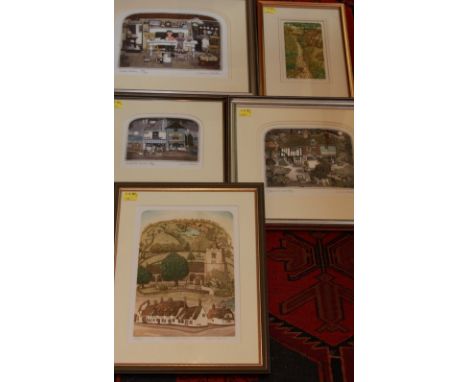 Graham Clarke (British born 1941), three various pictures, "Beside the Seaside, " 281/400, "By Appointment," A/P, "Home Bakin